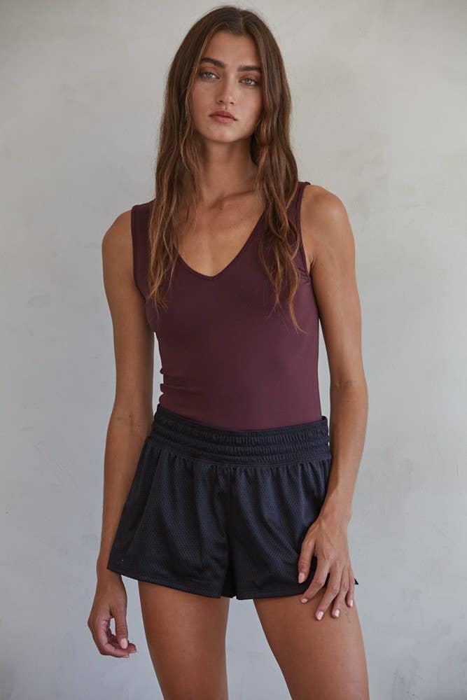 Seamless Reverse U-V Neck Tank - Dear John