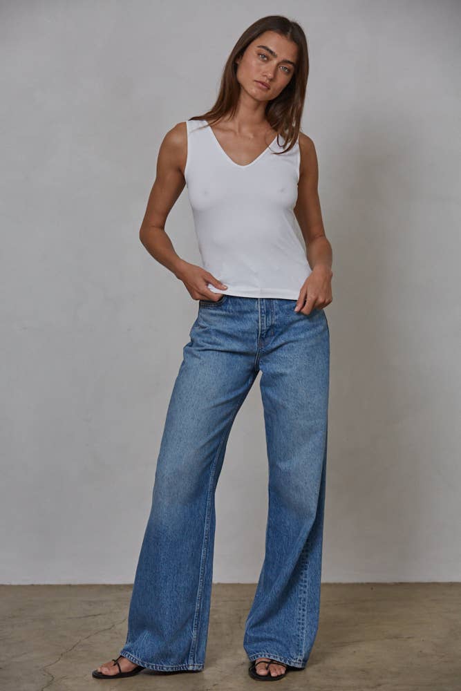 Seamless Reverse U-V Neck Tank - Dear John