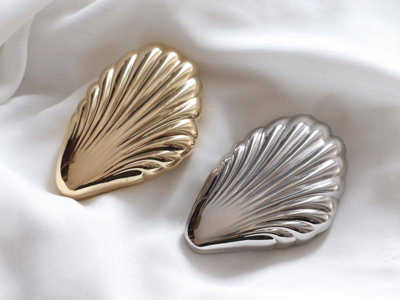Seashell Compact Mirror | Art Deco Inspired Pocket Mirror - Dear John