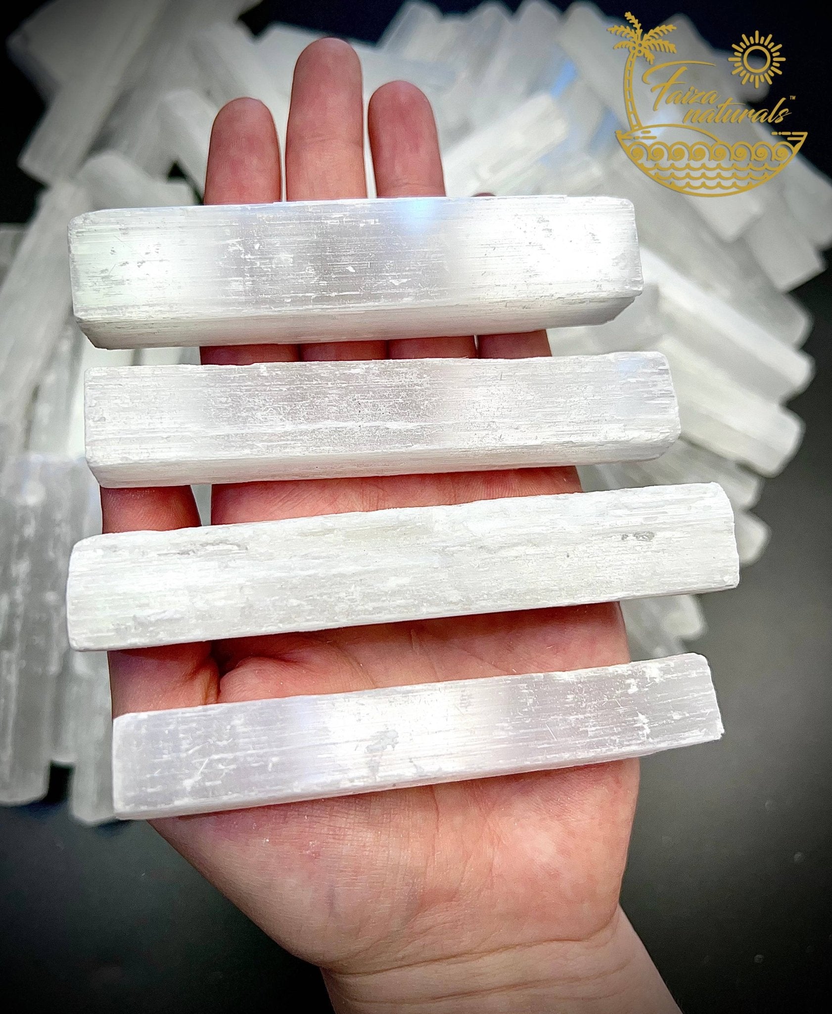 Selenite Crystal Wand — 4" Polished (Ethically Sourced, Morocco) - Dear John