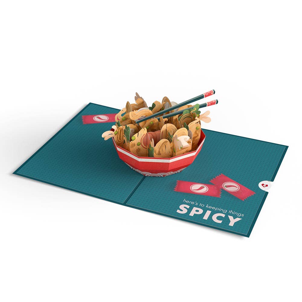 Send Noods Spicy Card, 5x7" Pop - Up Cards - Dear John