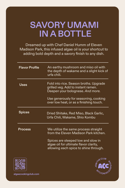 Shiitake Mushroom Oil - Cooking, Drizzling, Dressing, Dips - Dear John