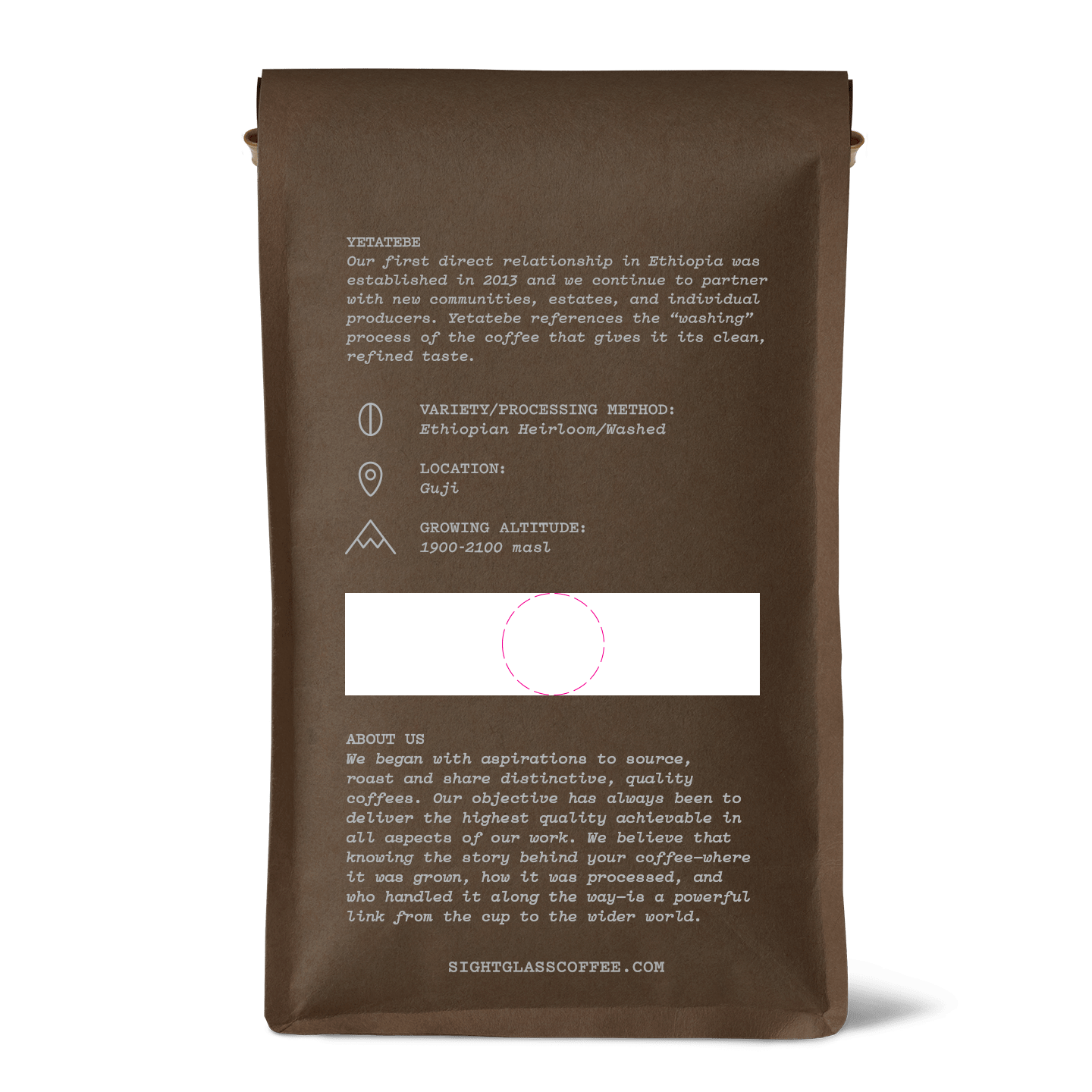 Sightglass Coffee Roasters - Ethiopia, Yetatebe Shakisso, 12 oz Organic Single Origin - Dear John