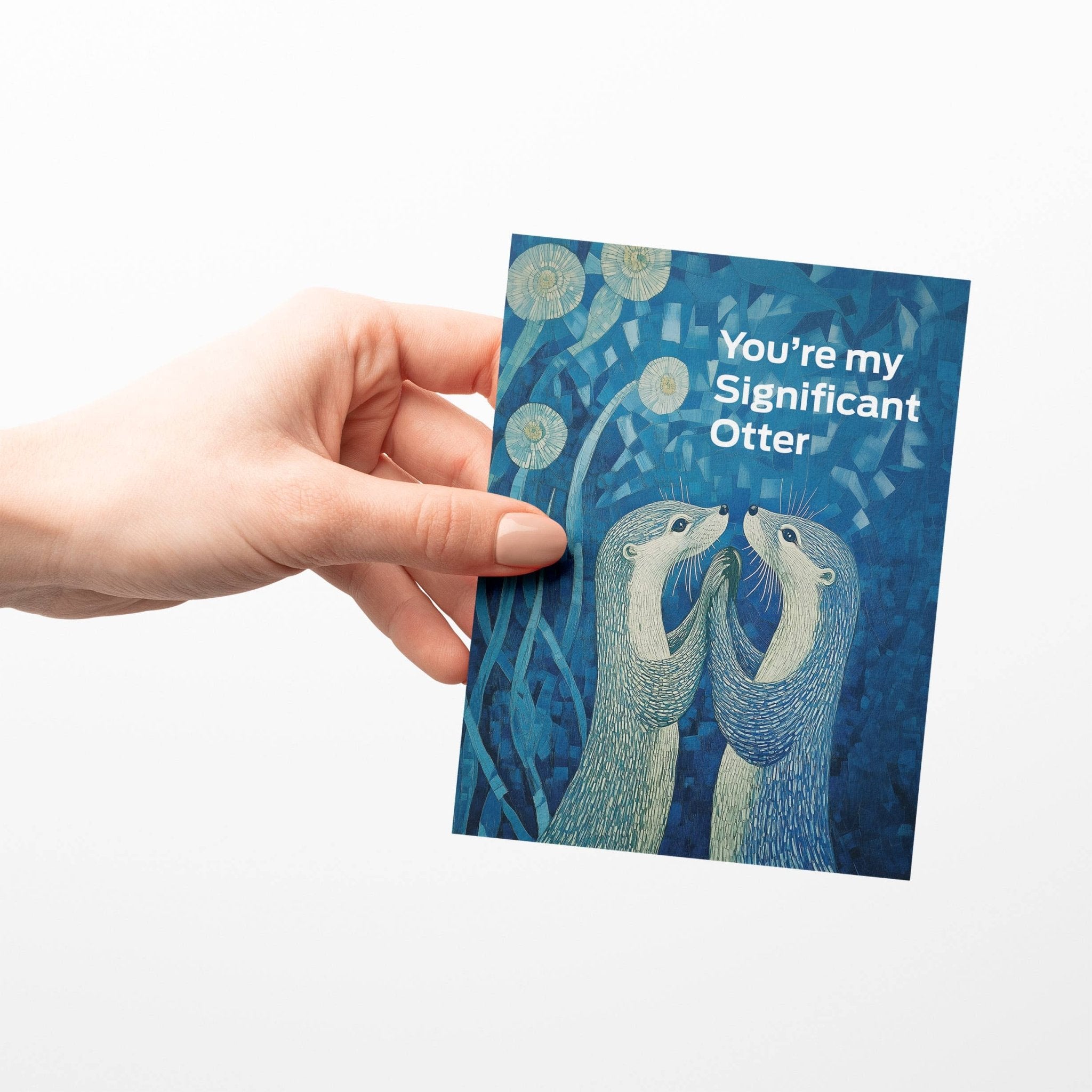 Significant Otter - A2 greeting card - Dear John