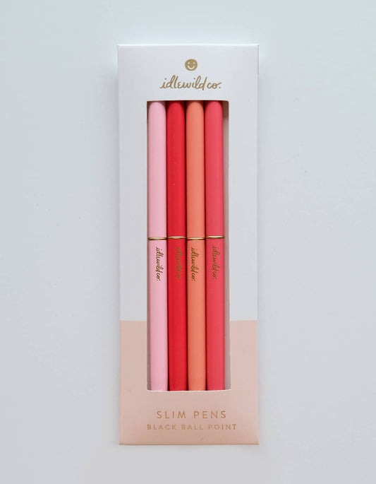Slim Pens Set of Four | Spectrum Poppies - Dear John