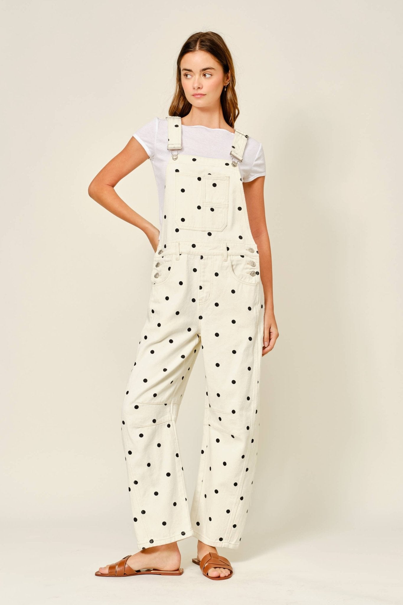 SLOUCHY RELAX FIT DENIM OVERALL - Dear John
