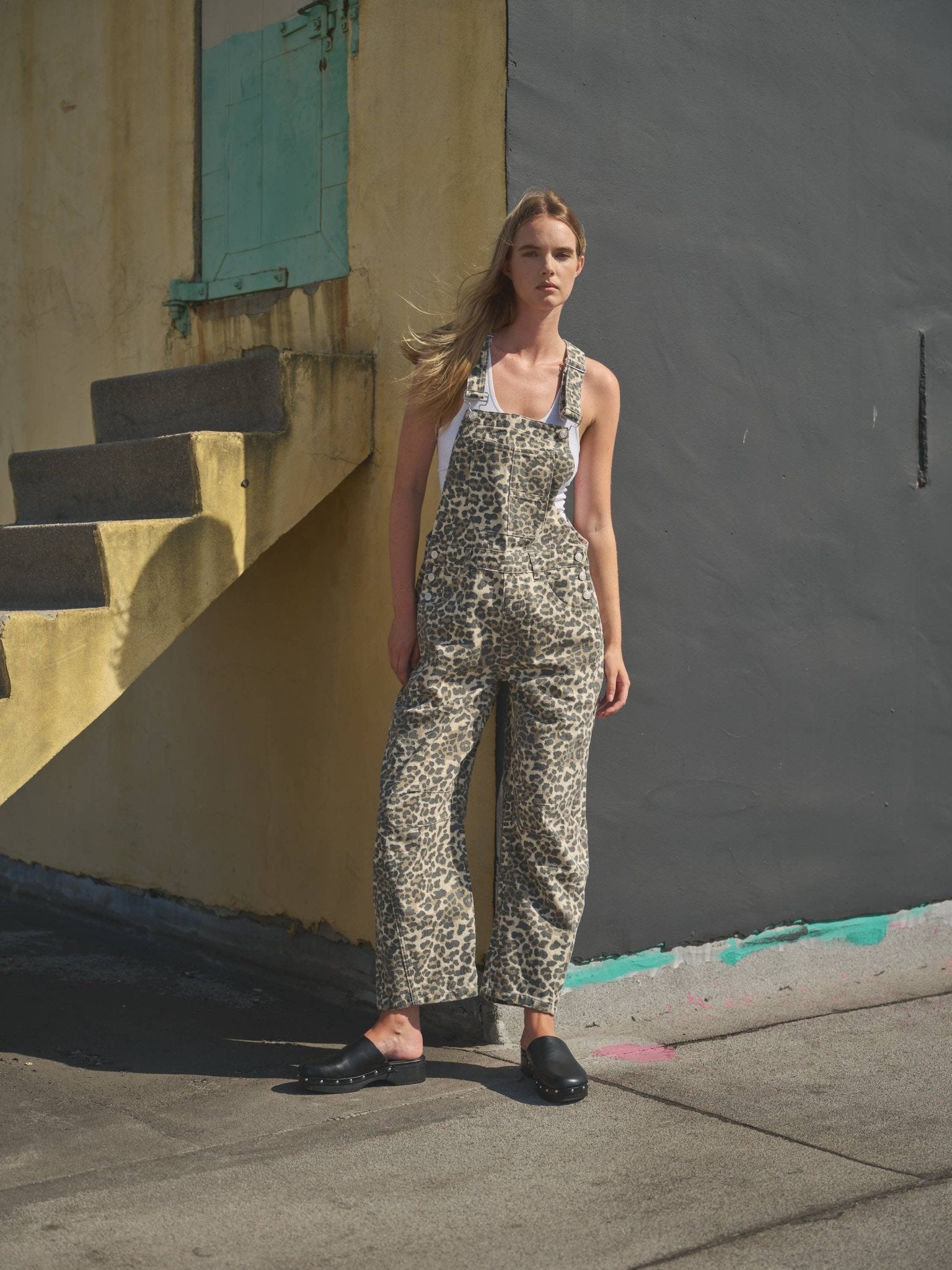 SLOUCHY RELAX FIT DENIM OVERALL - Dear John