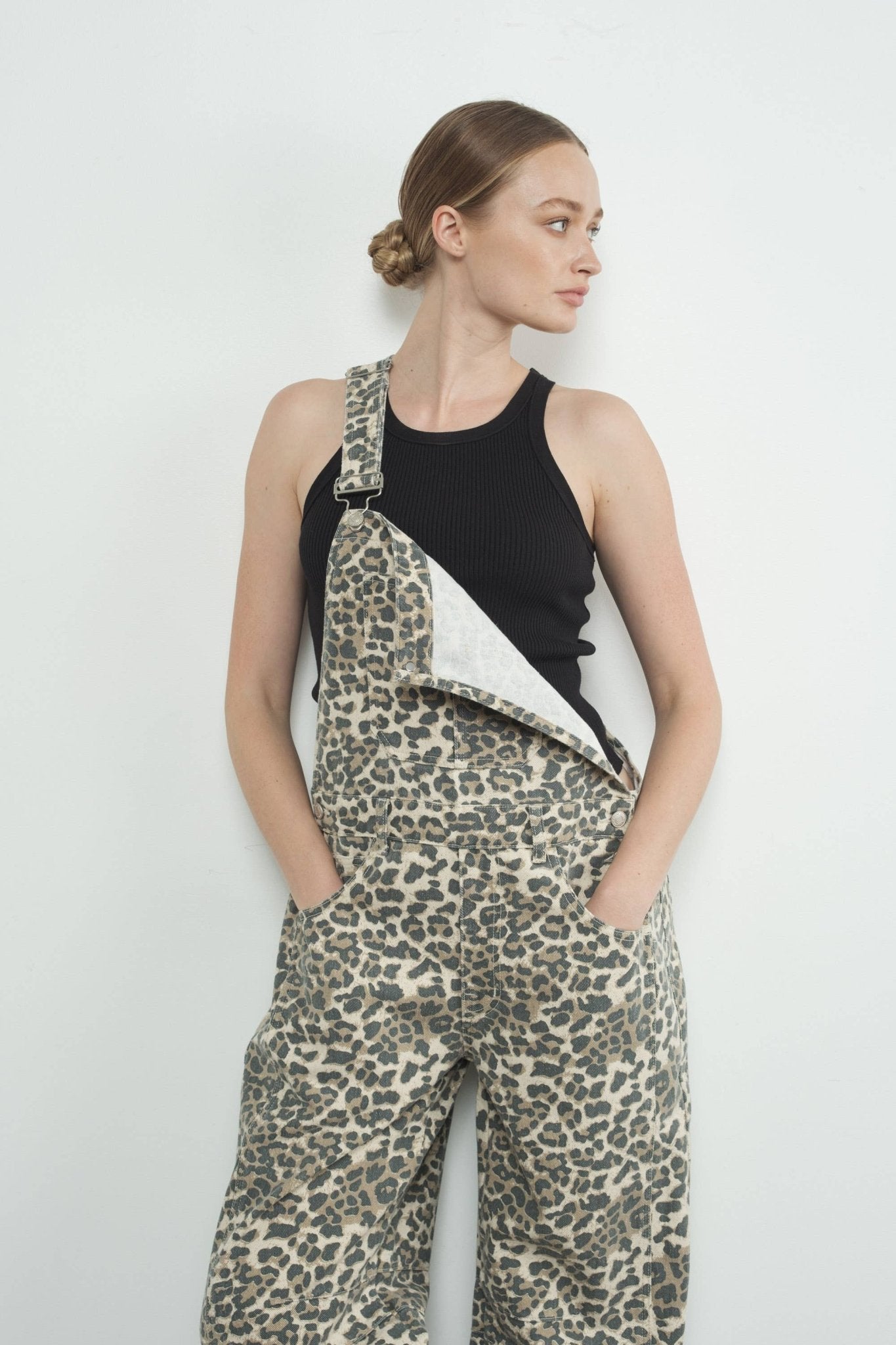 SLOUCHY RELAX FIT DENIM OVERALL - Dear John