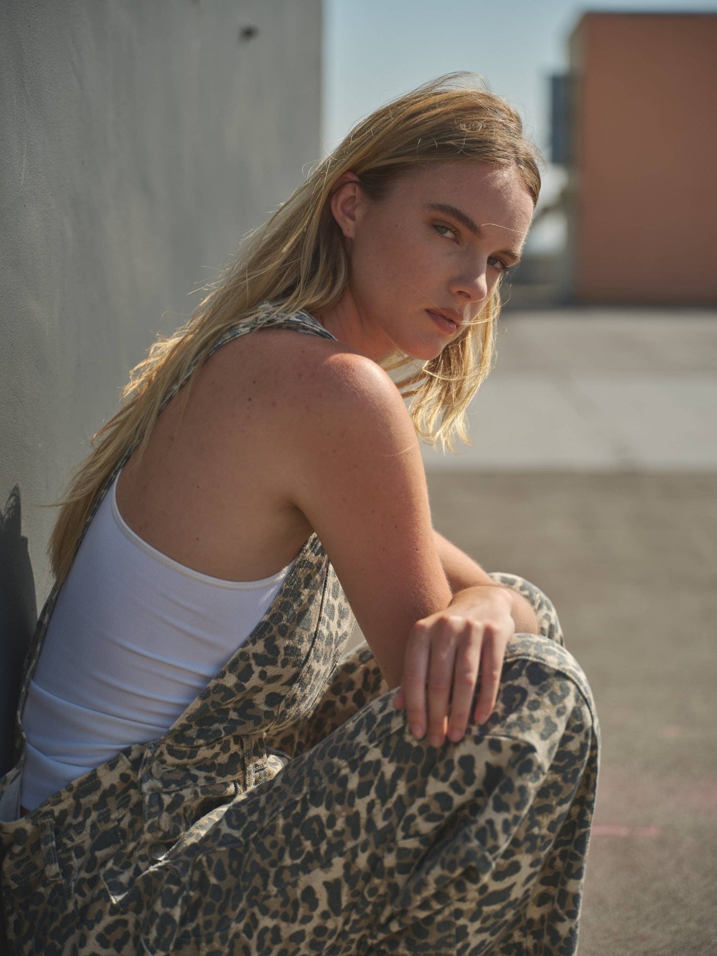 SLOUCHY RELAX FIT DENIM OVERALL - Dear John