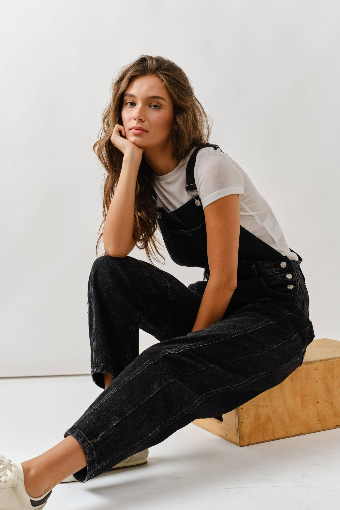 SLOUCHY RELAX FIT DENIM OVERALL - Dear John
