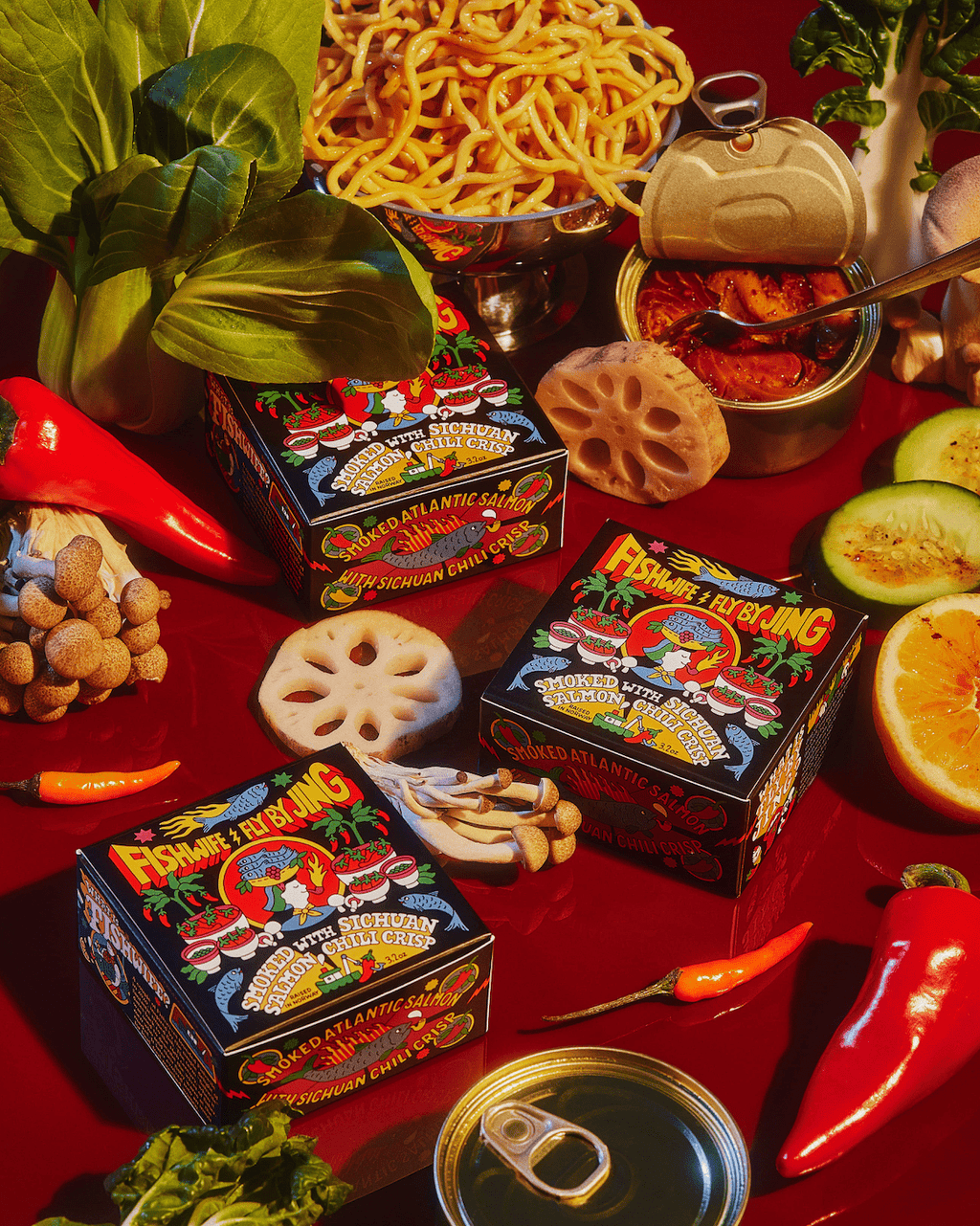 Smoked Salmon With Sichuan Chili Crisp — Fly By Jing x Fishwife Collaboration - Dear John