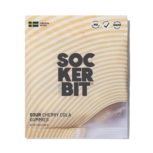 Sockerbit - Sour Cherry Cola Gummies Swedish Candy Bag 2.8oz - Dear John