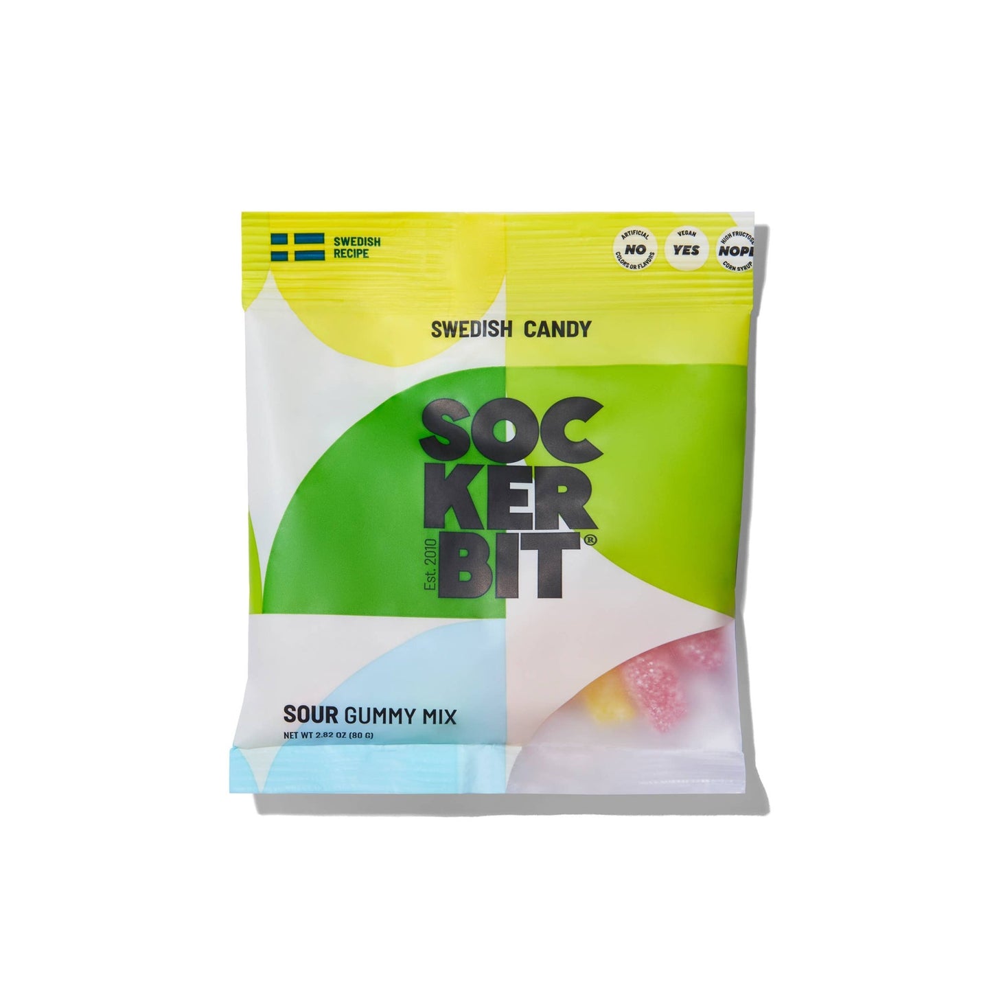 Sockerbit - Sour Gummy Mix Swedish Candy Bag 2.8oz - Dear John