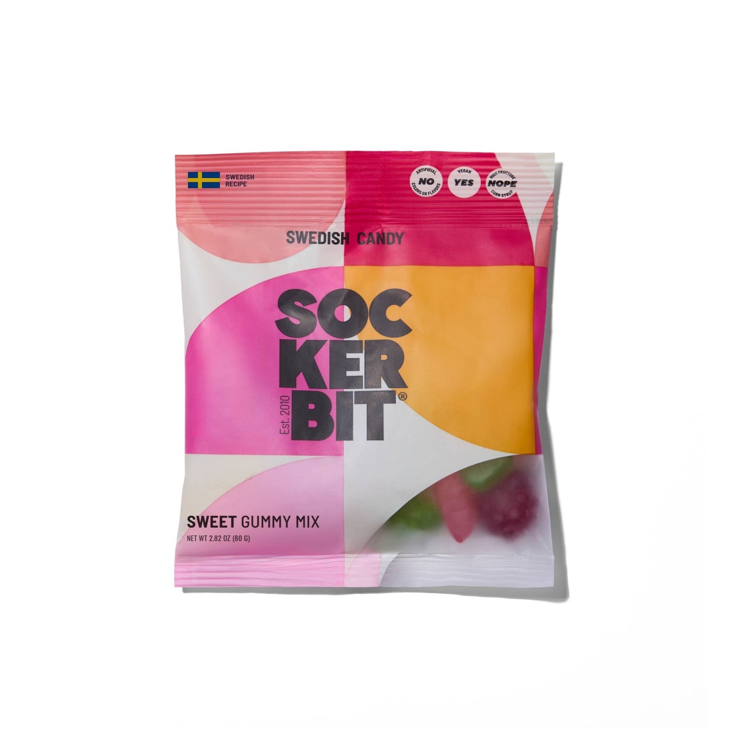 Sockerbit - Sweet Gummy Mix Swedish Candy Bag 2.8oz - Dear John