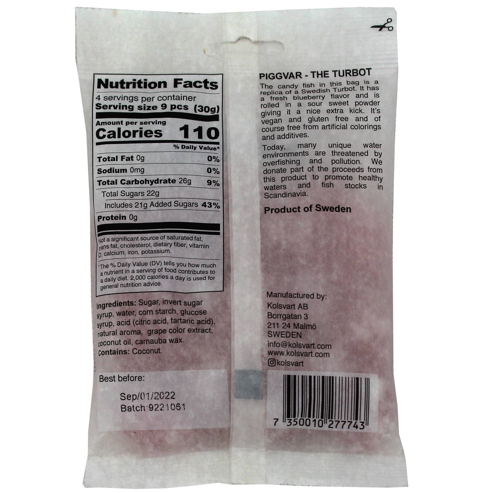 Sour Blueberry Swedish Fish - Dear John