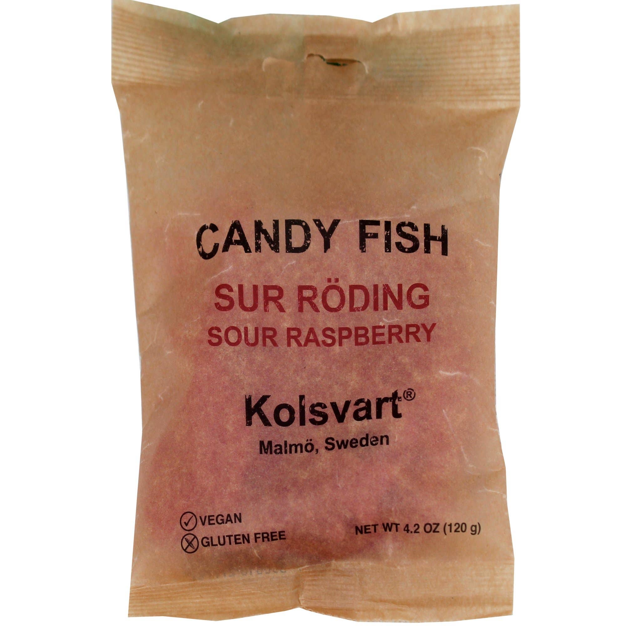 Sour Raspberry Swedish Fish - 4.2oz (120gm) - Dear John