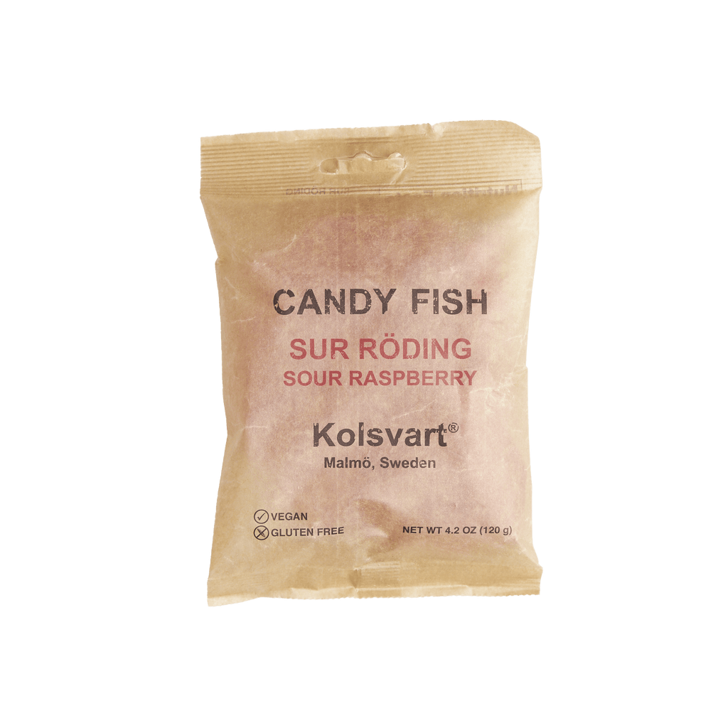 Sour Raspberry Swedish Fish - 4.2oz (120gm) - Dear John