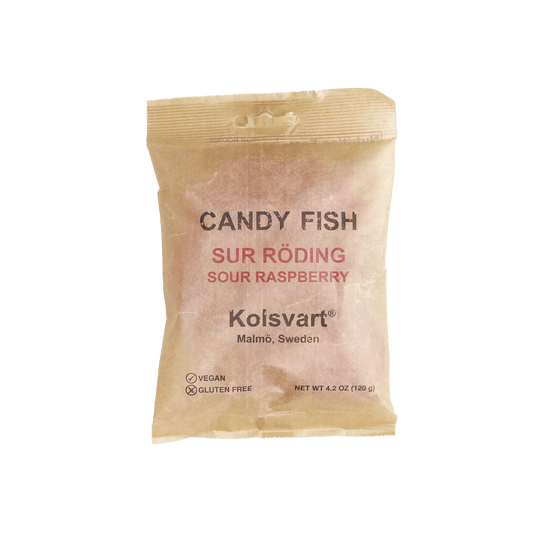 Sour Raspberry Swedish Fish - 4.2oz (120gm) - Dear John