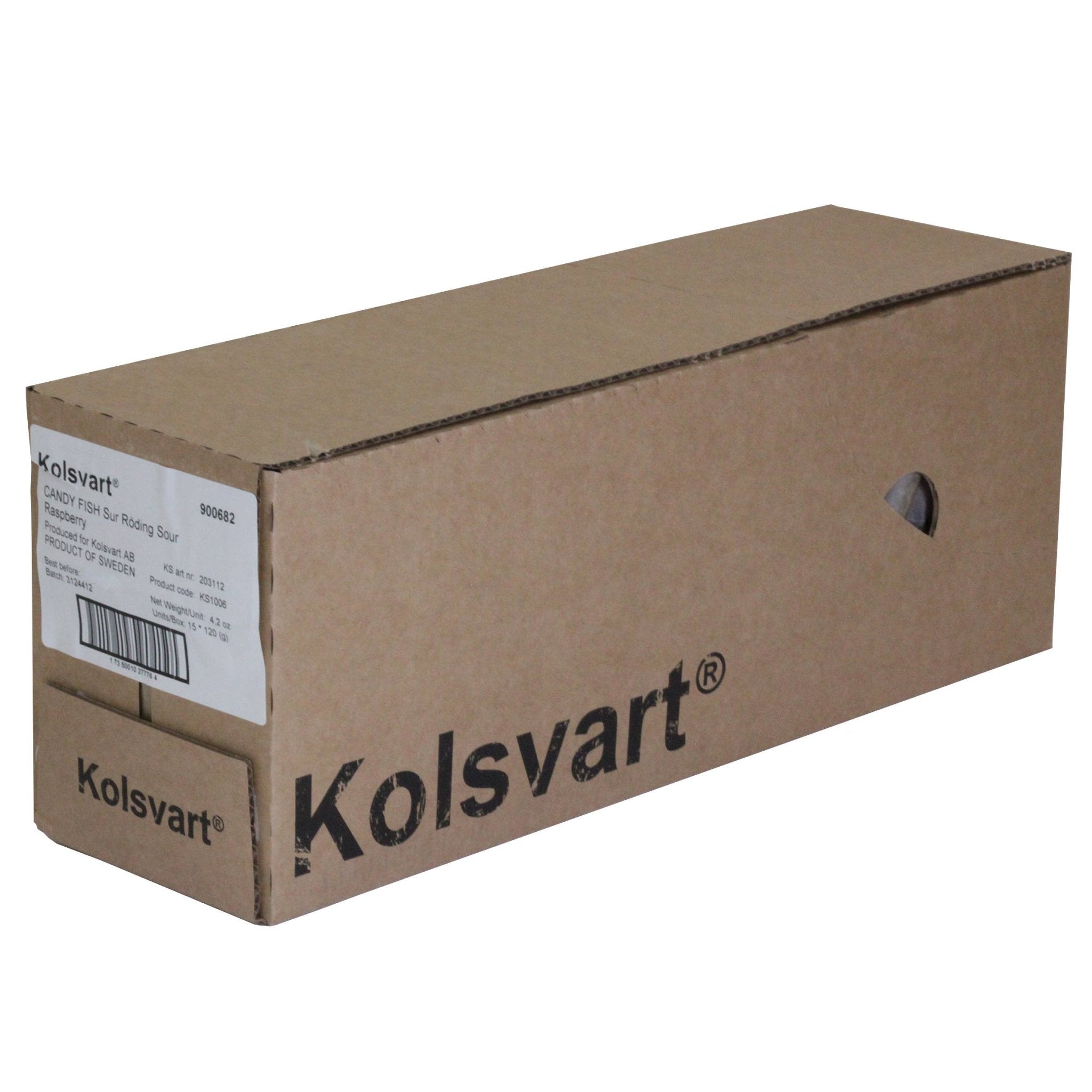 Sour Raspberry Swedish Fish - 4.2oz (120gm) - Dear John