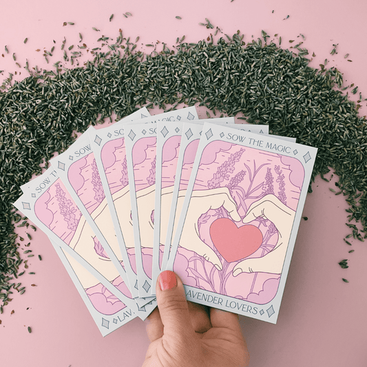 Sow the Magic - Lavender Hyssop Lovers Tarot Seed Packet - Dear John