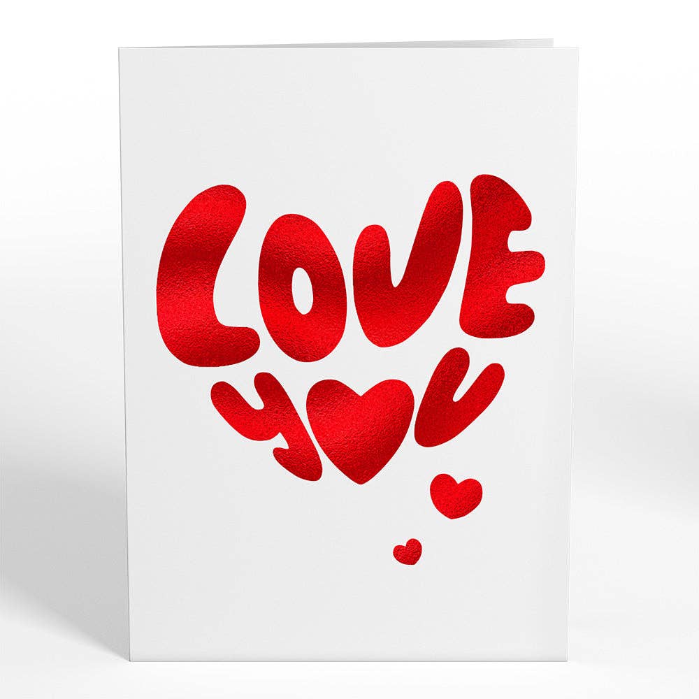 Sparking Heart Bear 12 - Pack: Tinypop™ Card 2 x 2.8" - Dear John