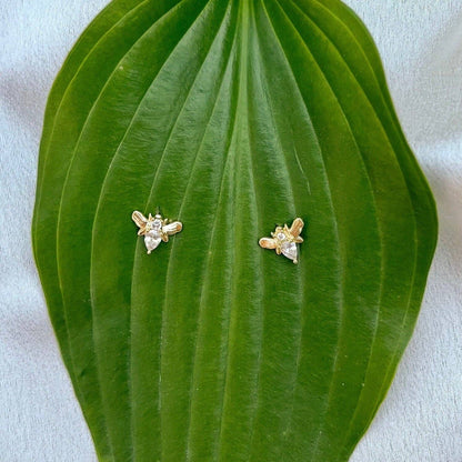 Sparkling Bee Stud Earring - Dear John