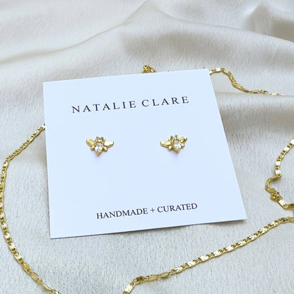 Sparkling Bee Stud Earring - Dear John