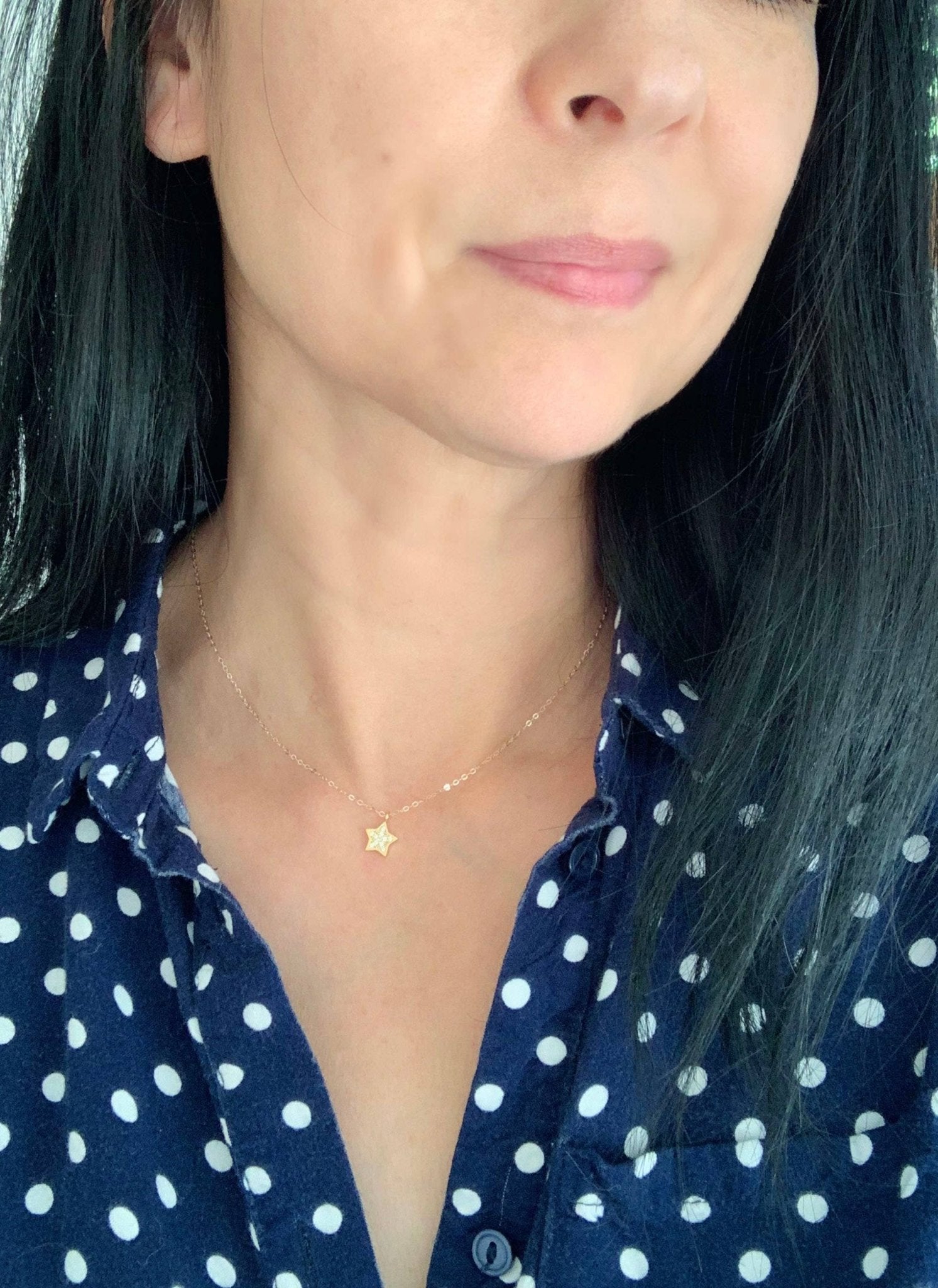 Sparkling Star Necklace | Minimalist Necklace - Dear John