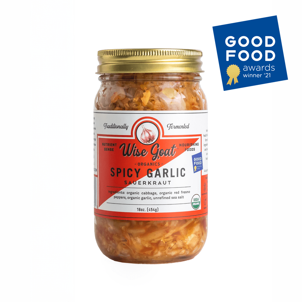 Spicy Garlic Kraut — Organic Fermented Sauerkraut - Dear John