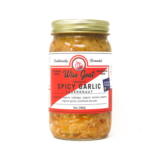 Spicy Garlic Kraut — Organic Fermented Sauerkraut - Dear John