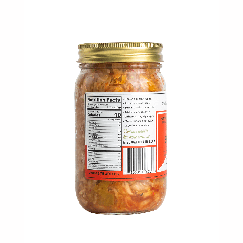 Spicy Garlic Kraut — Organic Fermented Sauerkraut - Dear John