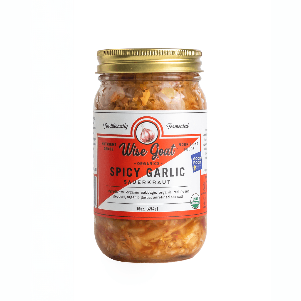 Spicy Garlic Kraut — Organic Fermented Sauerkraut - Dear John