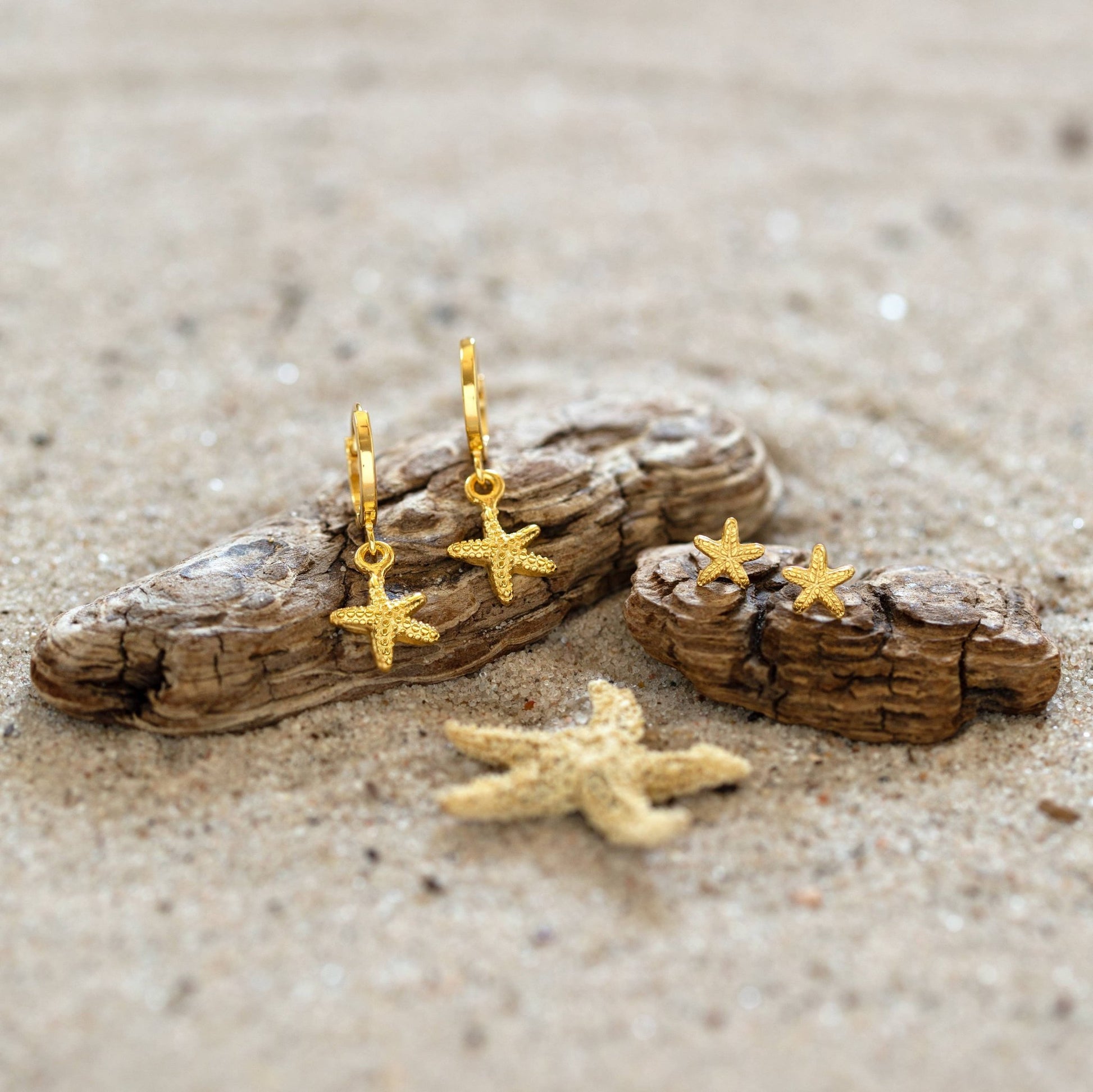 Starfish Huggie Hoops - Dear John
