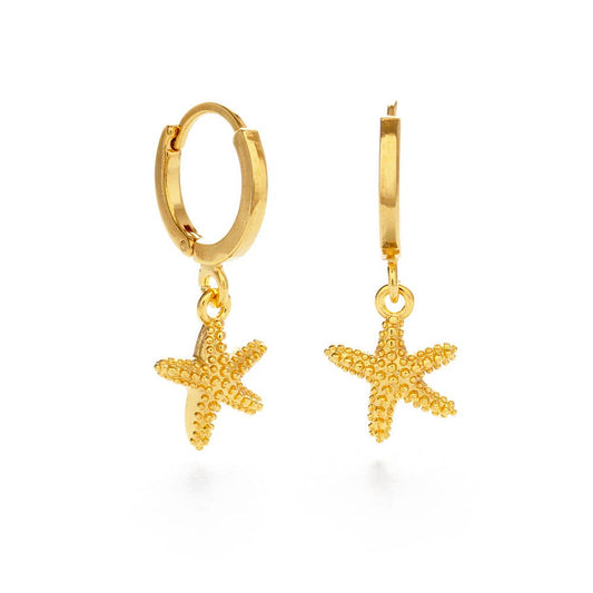 Starfish Huggie Hoops - Dear John