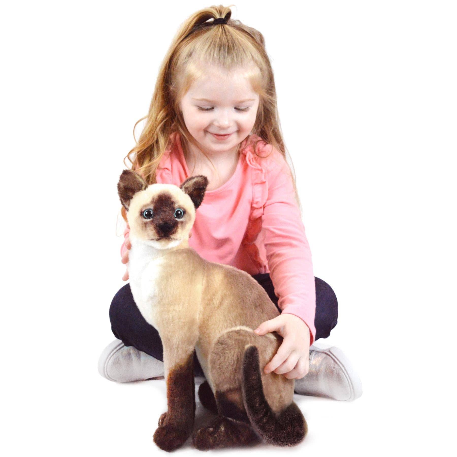 Stefan The Siamese Cat | 13 Inch Stuffed Animal Plush - Dear John