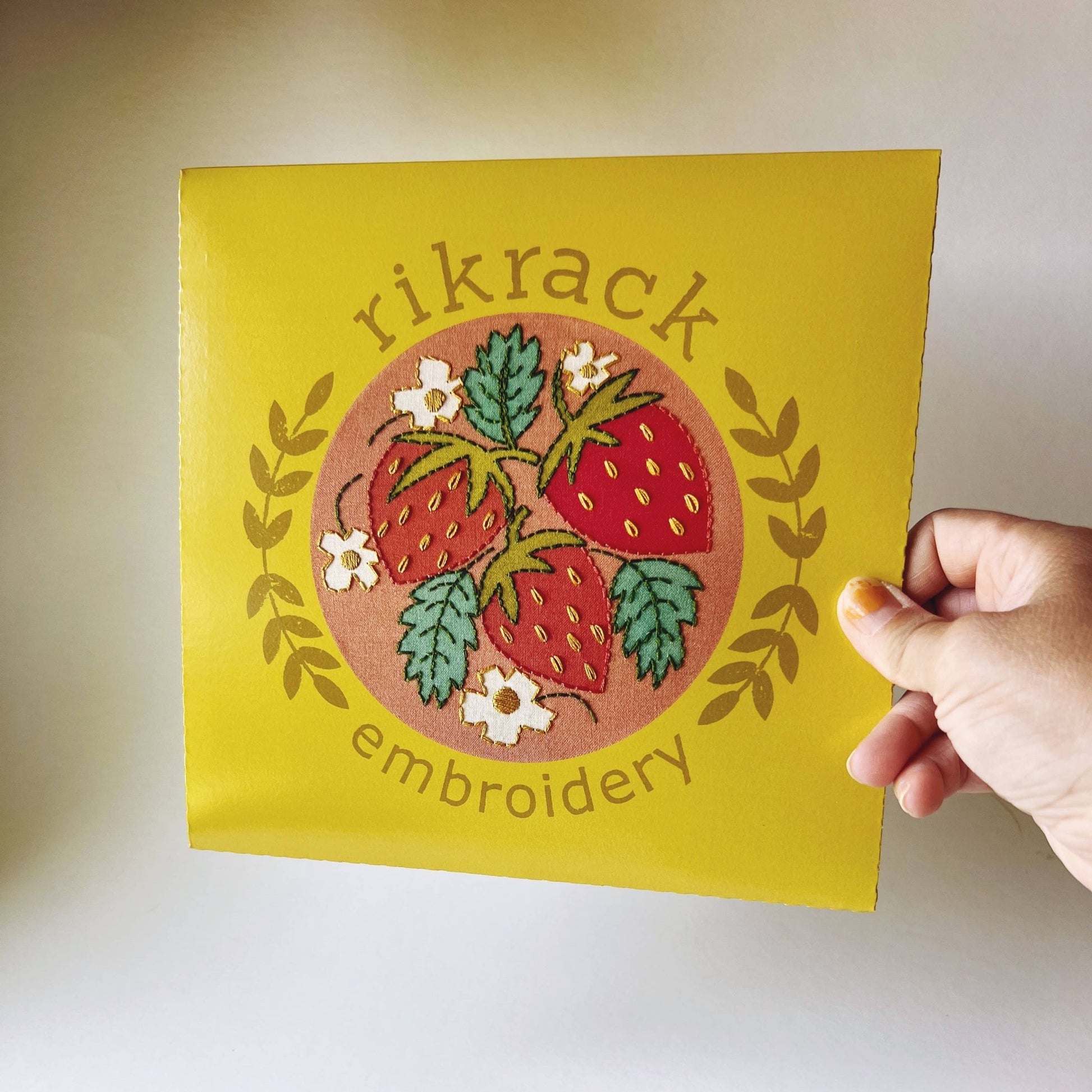 Strawberries Embroidery Kit - Dear John