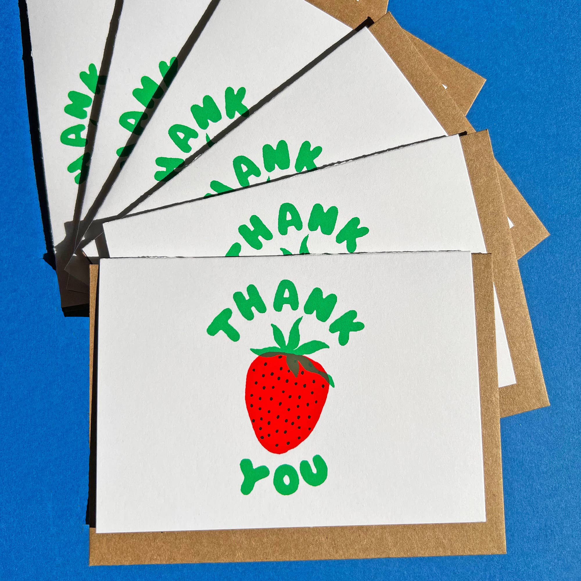 STRAWBERRY THANK YOU NOTECARD - Dear John
