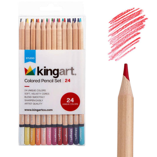Studio Colored Pencils Set - Soft Core - 24 Colors - Dear John