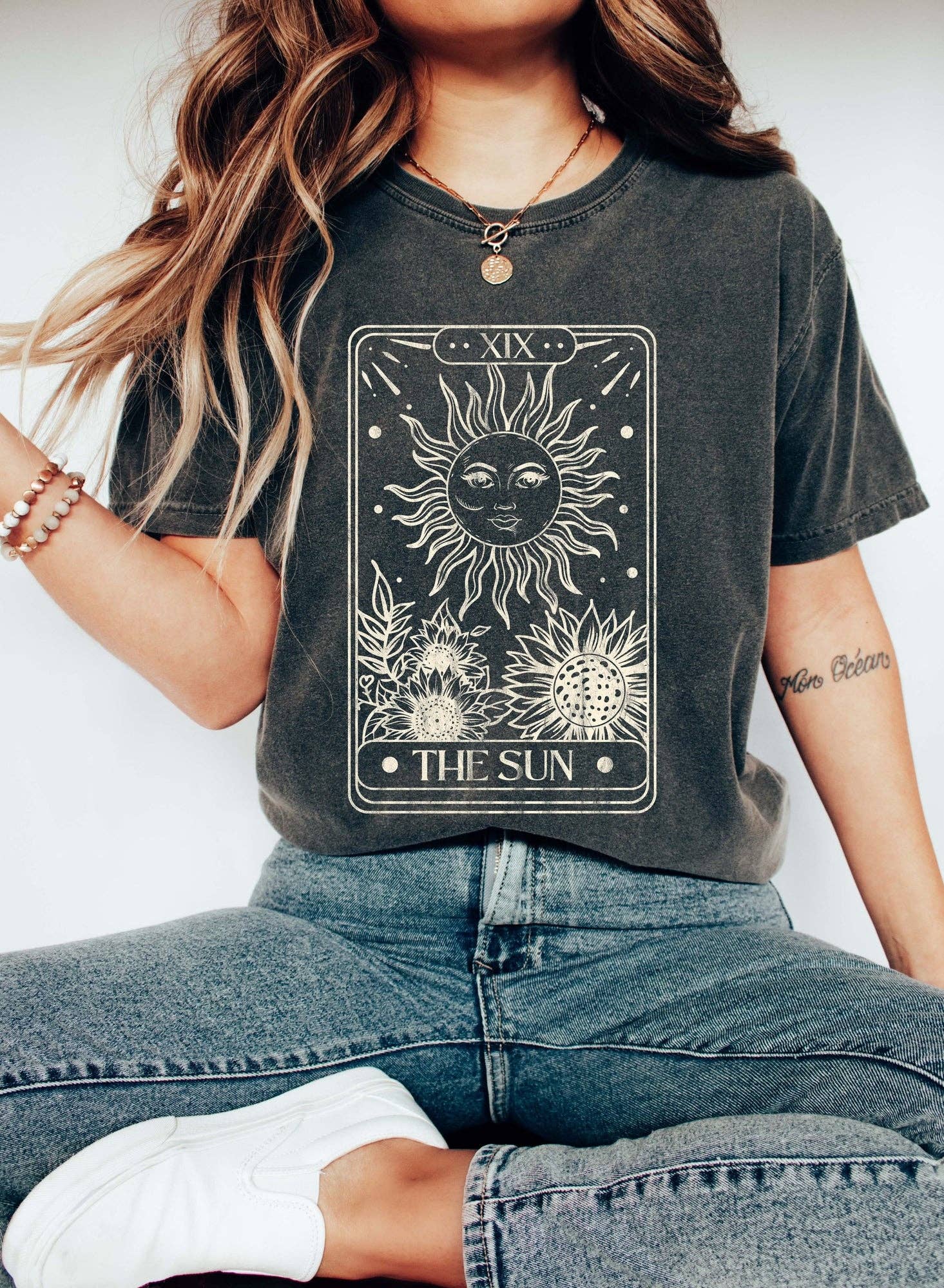 Sun Tarot Card Celestial T-Shirt - Dear John