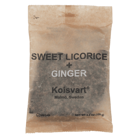 Sweet and Ginger Swedish Licorice - 4.2oz (120gm) - Dear John