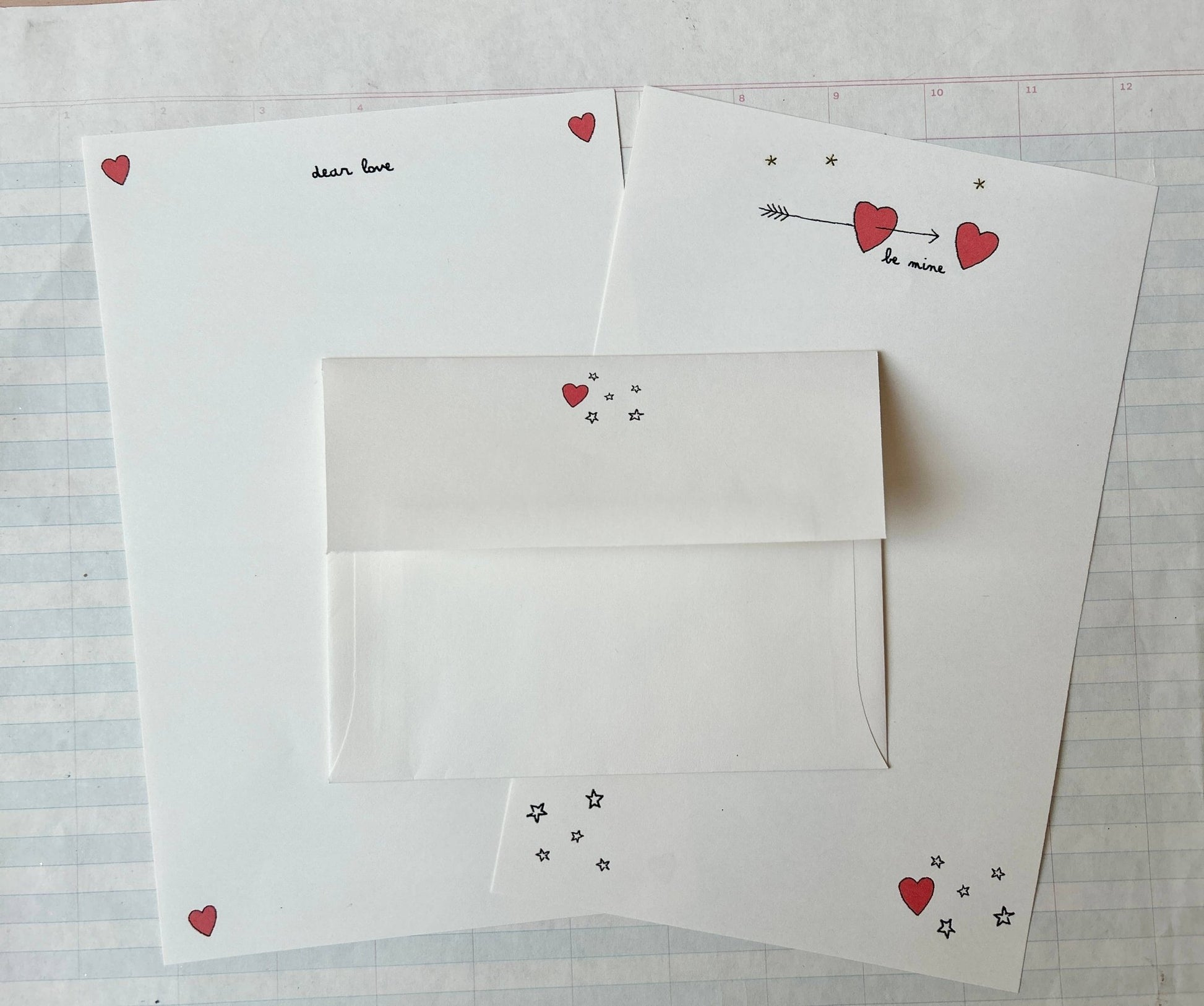 Sweet Love Letter Writing Set - Dear John
