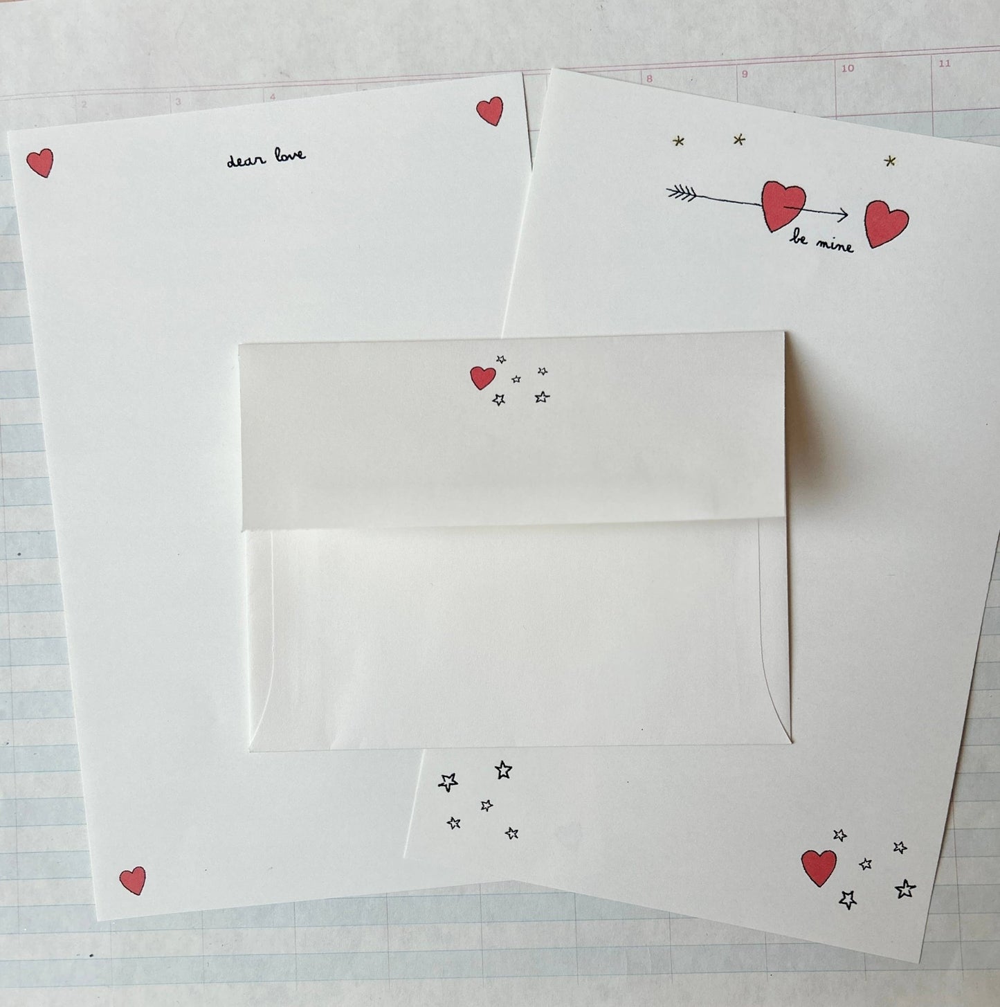 Sweet Love Letter Writing Set - Dear John