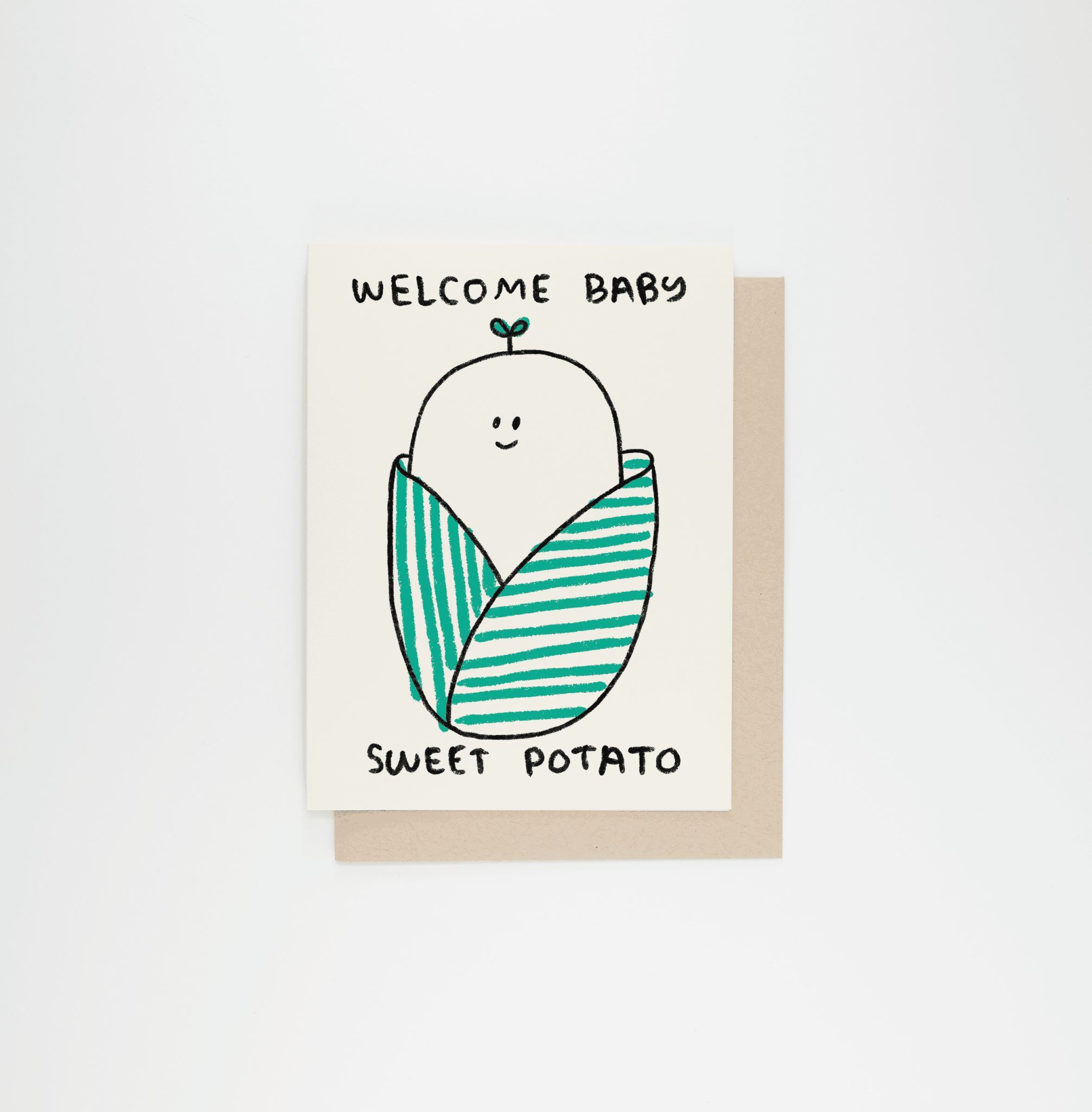 Sweet Potato Baby Card - Dear John