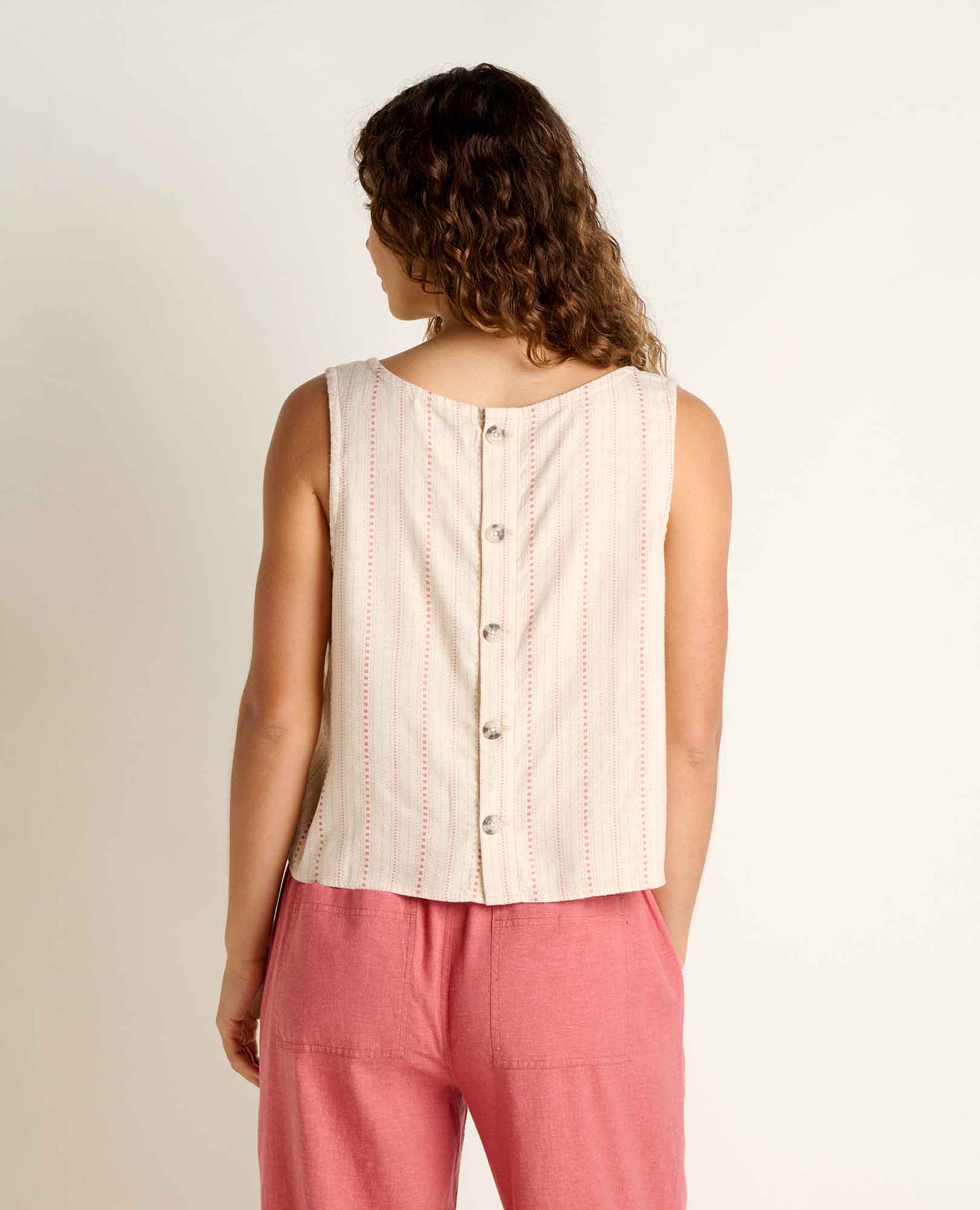Taj Hemp Button Back Tank - Dear John