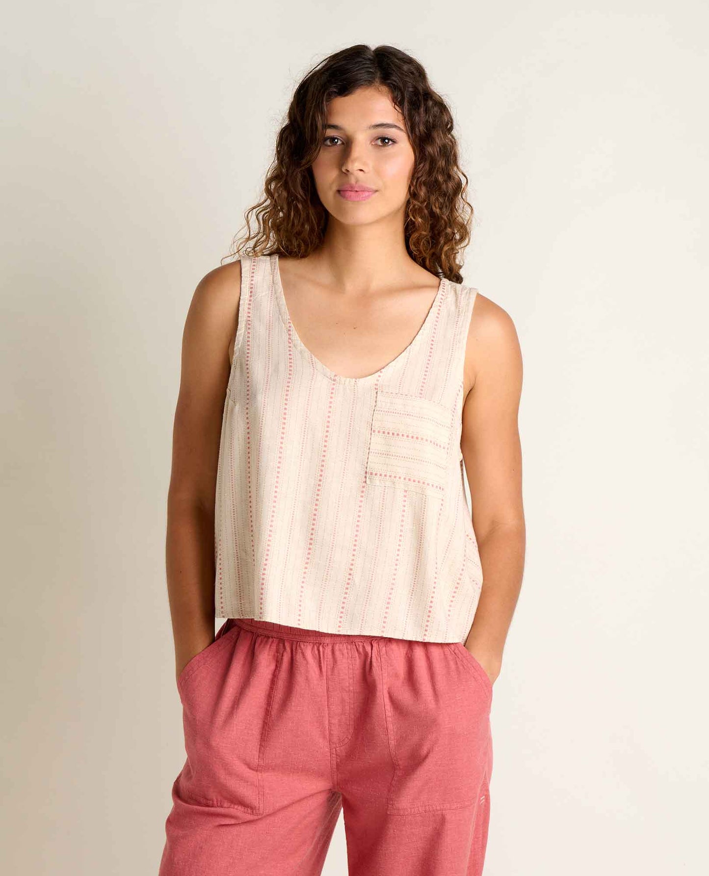 Taj Hemp Button Back Tank - Dear John