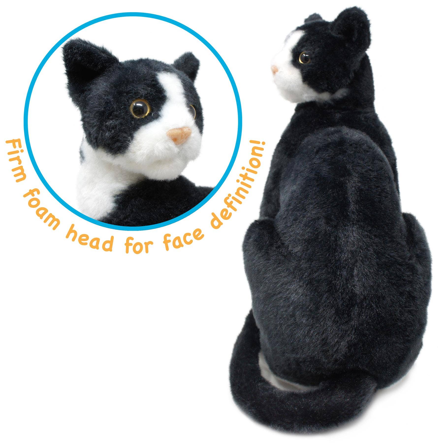 Tate the Tuxedo Cat — 14" Stuffed Animal Plush - Dear John