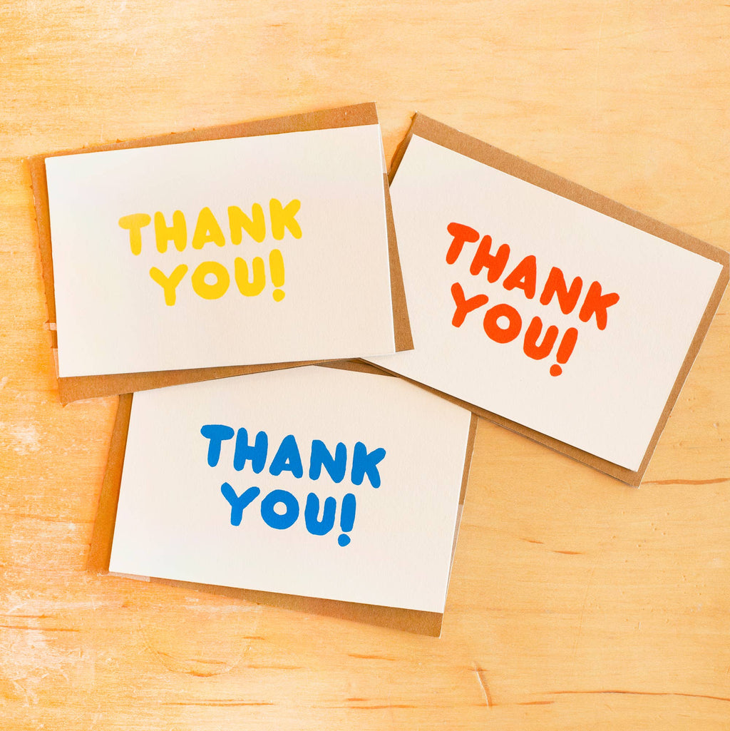 THANK YOU PRIMARY COLOR NOTECARDS BOX OF 8 - Dear John