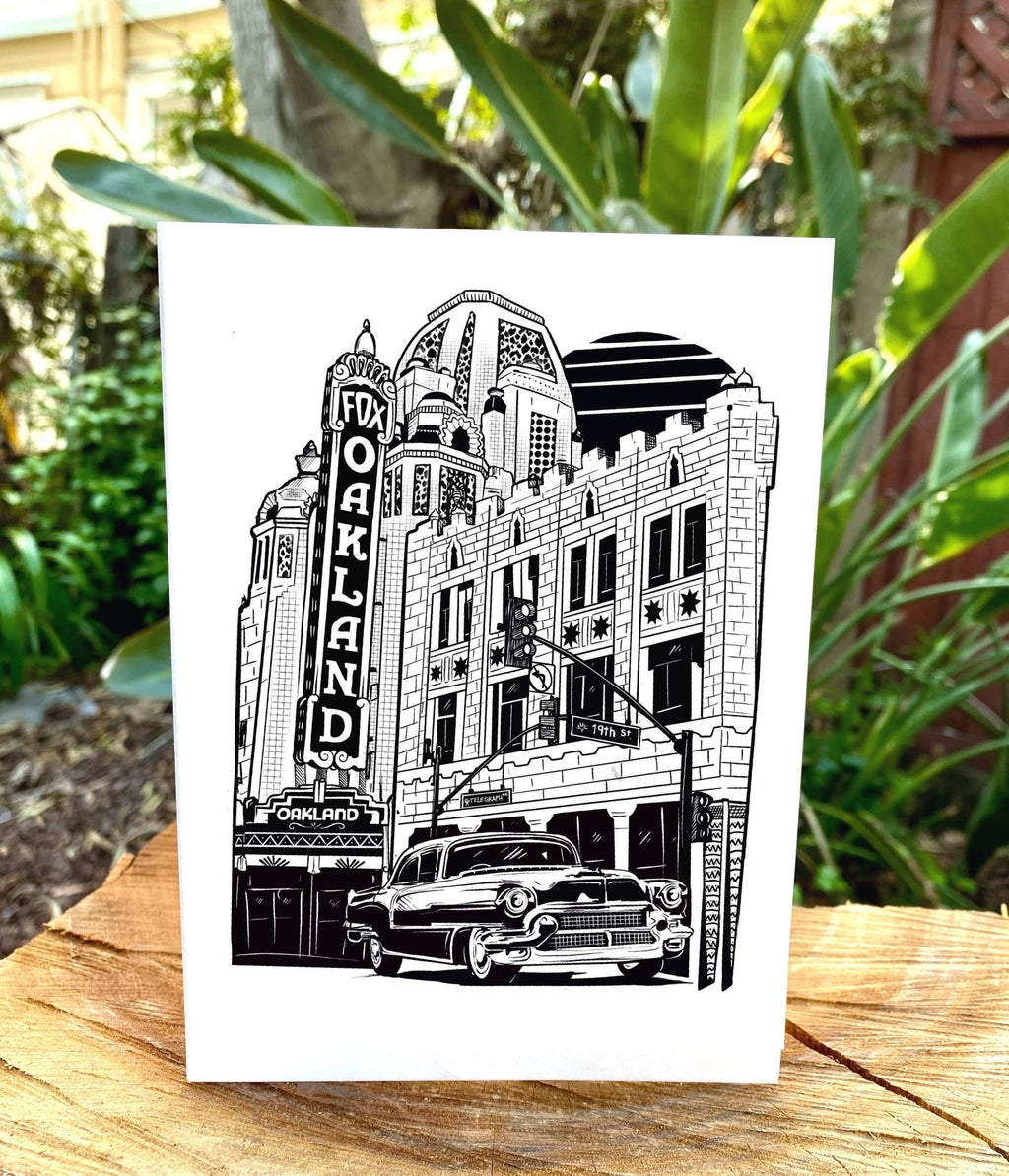 The Fox Theater Oakland - 5"x7" Greeting Card - Dear John