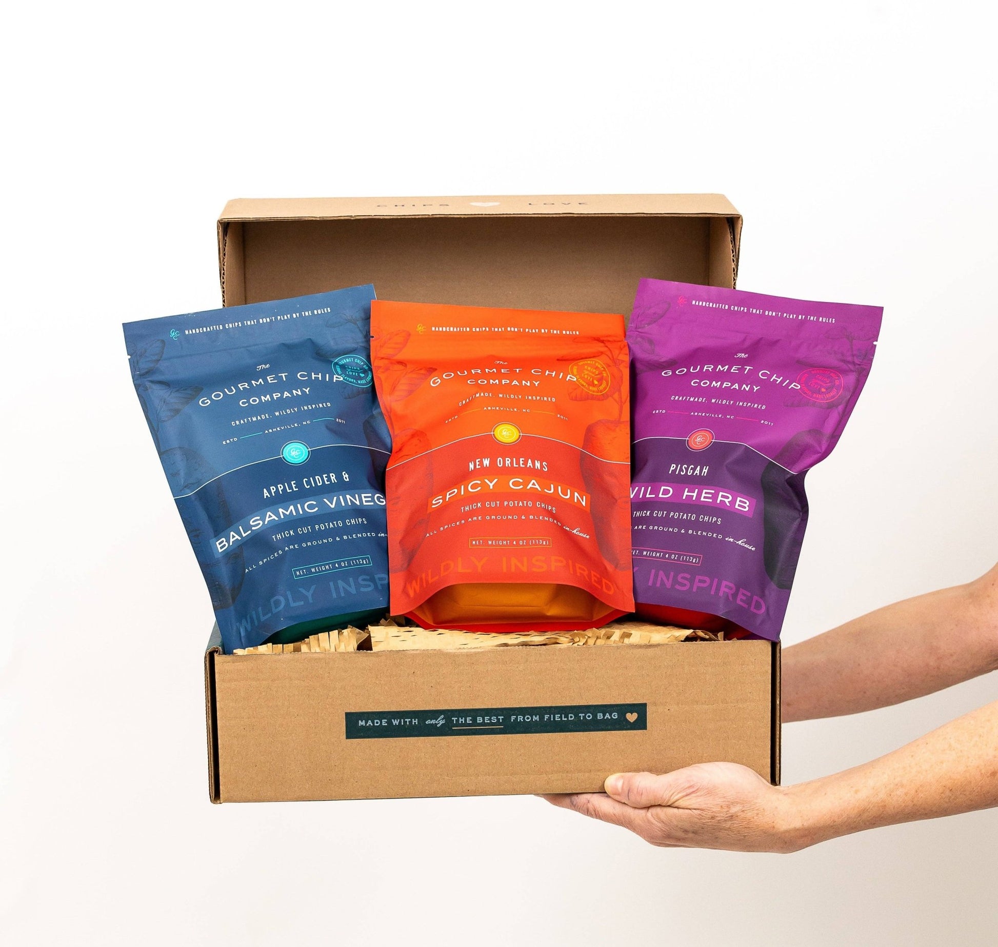 The Gourmet Chip Company - New Orlean's Spicy Cajun Thick Cut Potato Chips - Case of 12 - Dear John