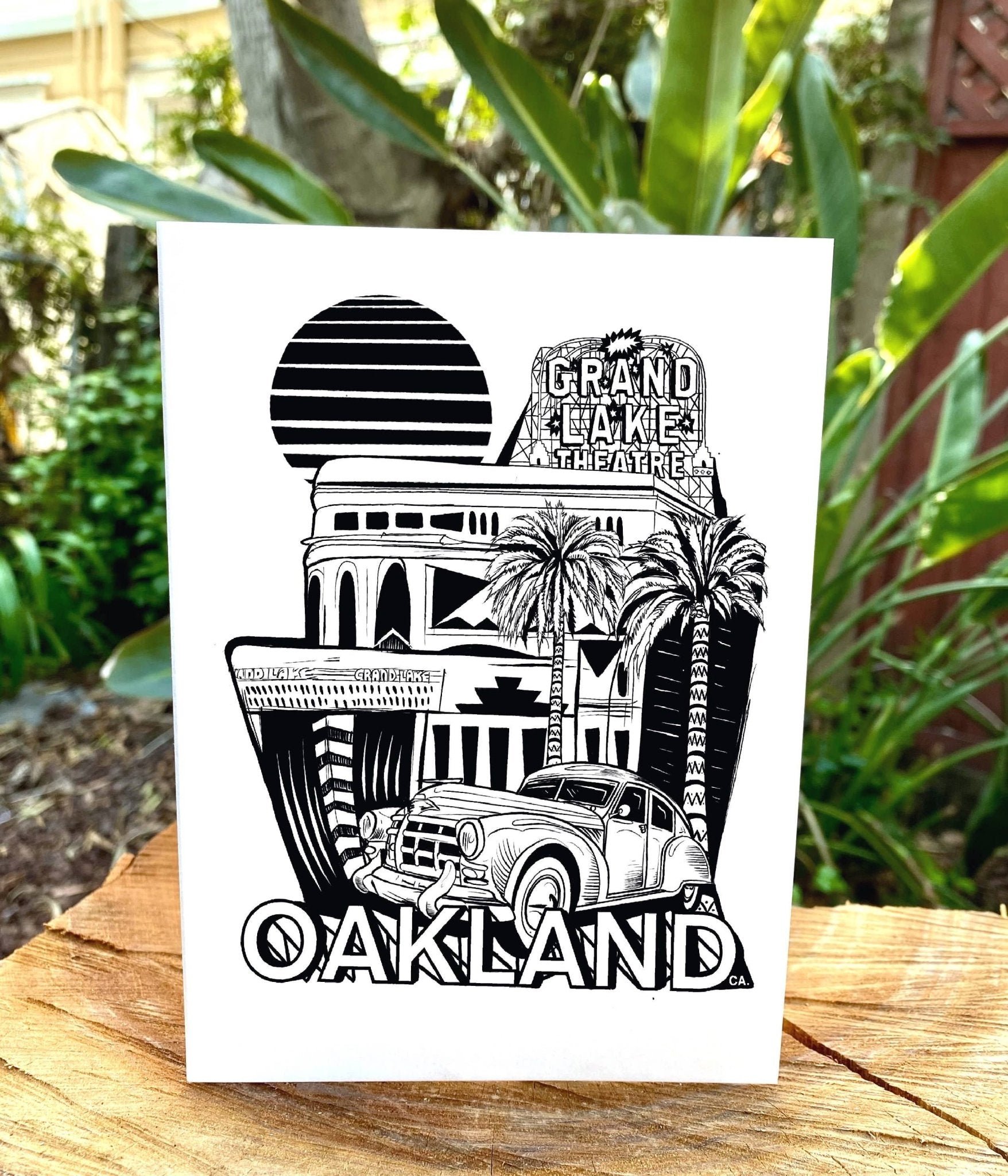 The Grand Lake Theater Oakland - 5"x7" Greeting Card - Dear John